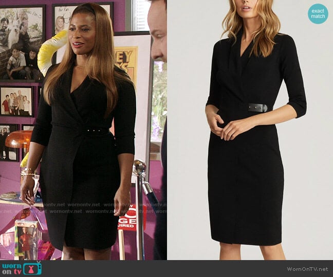Reiss Luisa Dress worn by Mika (Kimrie Lewis) on Kenan
