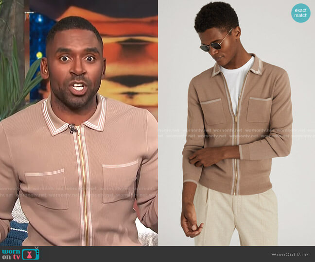 Reiss Sanders Polo Shirt worn by Justin Sylvester on E! News