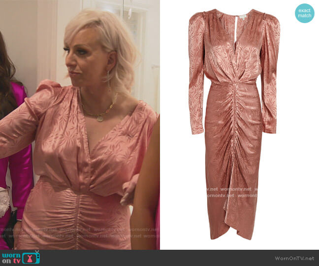 Ronny Kobo Astrid Jacquard Dress worn by Margaret Josephs on The Real Housewives of New Jersey