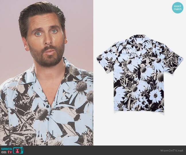 Saturdays NYC Canty Daisy Print Short Sleeve Shirt