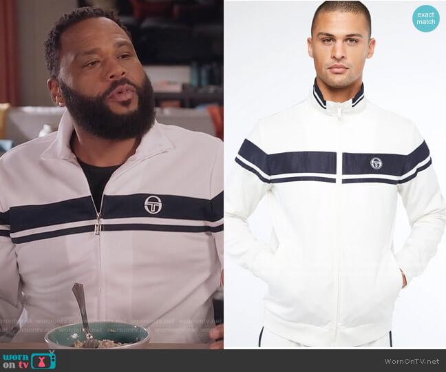 Sergio Tacchini Tennis Young Line Track Jacket worn by Andre Johnson (Anthony Anderson) on Black-ish