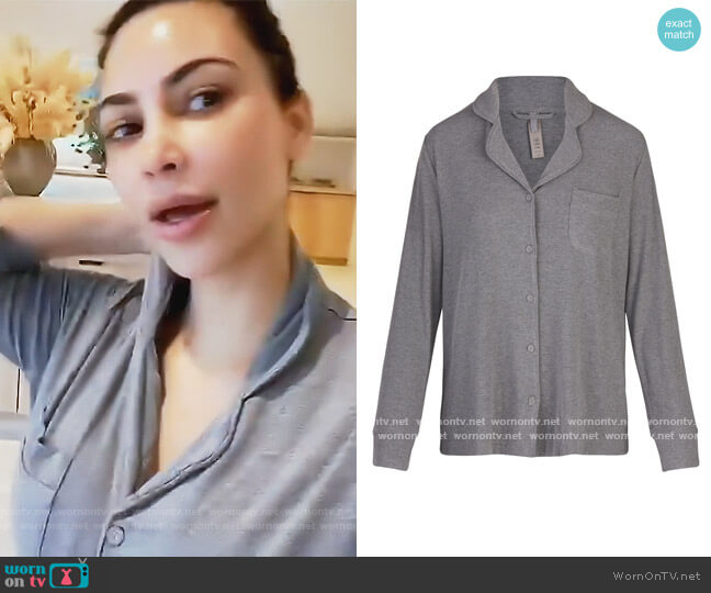 Skims Soft Lounge Sleep Set worn by Kim Kardashian on Keeping Up with the Kardashians