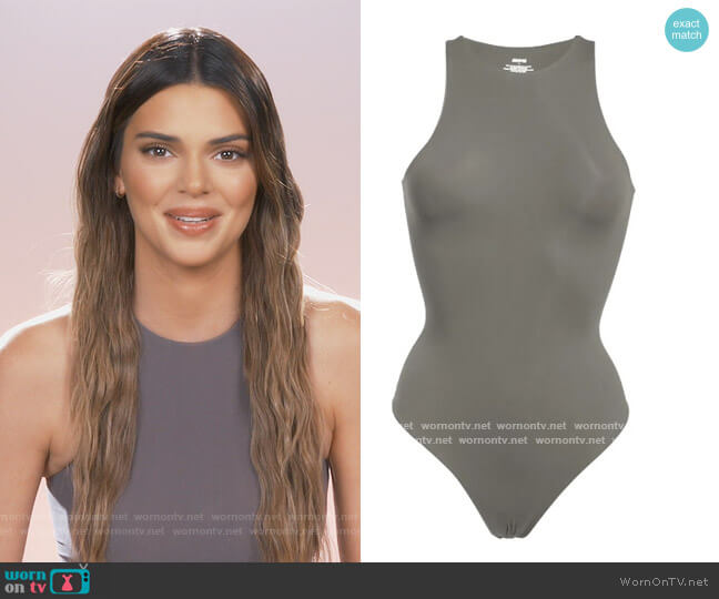 Skims Fits Everybody High Neck Bodysuit worn by Kendall Jenner on Keeping Up with the Kardashians