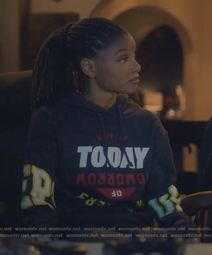 Skyla’s Today Tomorrow hoodie on Grown-ish