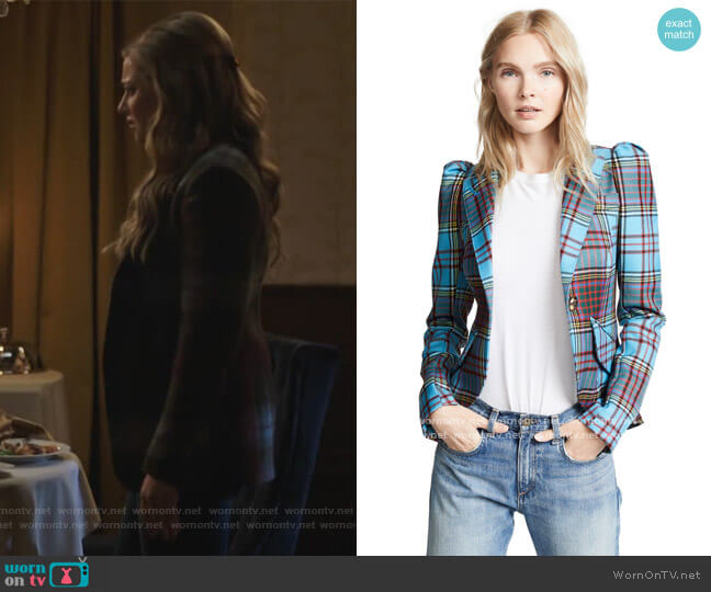 Smythe Pouf Sleeve One Button Blazer worn by Betty Cooper (Lili Reinhart) on Riverdale