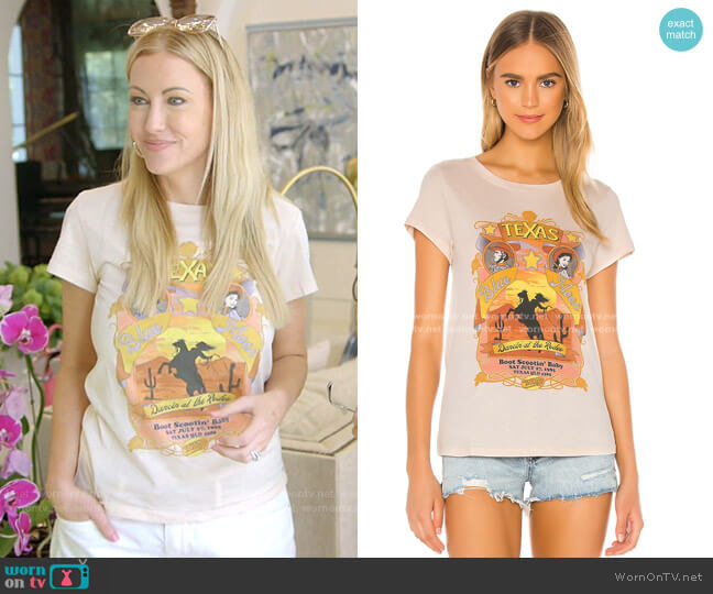 Spell Texan Blue Moon Girlfriend Tee worn by Stephanie Hollman on The Real Housewives of Dallas