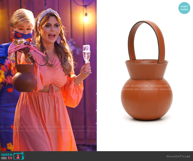 Staud Keaton Leather Bag worn by D’Andra Simmons on The Real Housewives of Dallas