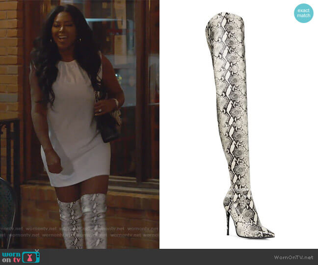 Steve Madden Demanding Fashion Boot worn by Kenya Moore on The Real Housewives of Atlanta