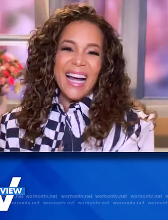 Sunny’s check print shirt on The View