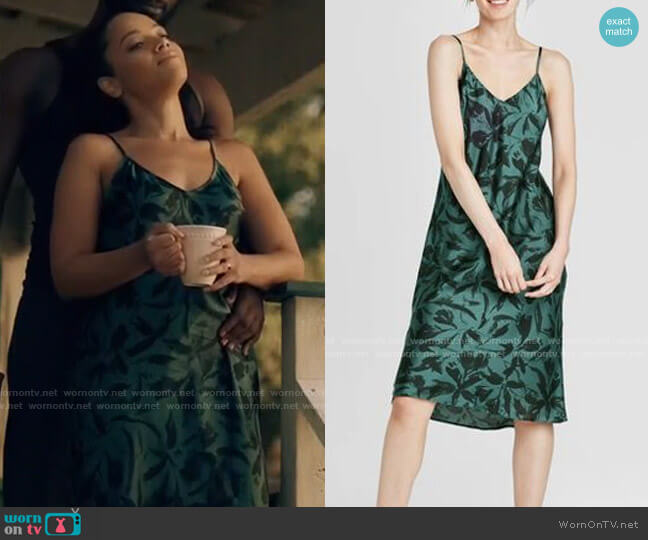A New Day Satin Slip Dress worn by Darla (Bianca Lawson) on Queen Sugar