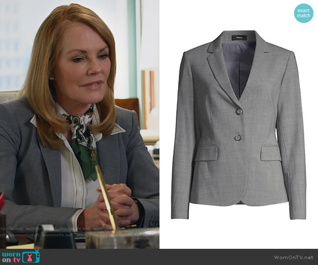 Theory Staple Blazer worn by Lisa Benner (Marg Helgenberger) on All Rise