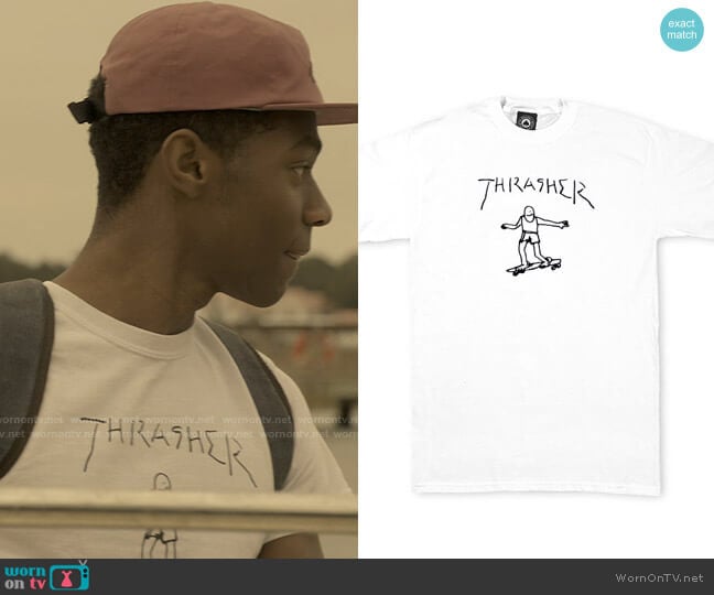 Mark Gonzales Gonz T-Shirt worn by Pope (Jonathan Daviss) on Outer Banks