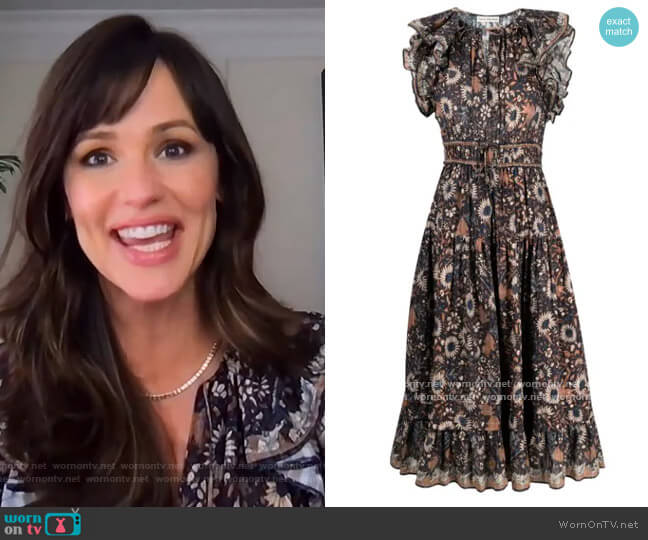 Ulla Johnson Ruffle Detail Tie Fastening Dress