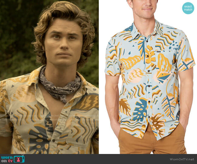 Volcom Scrap Floral Shirt worn by John B (Chase Stokes) on Outer Banks