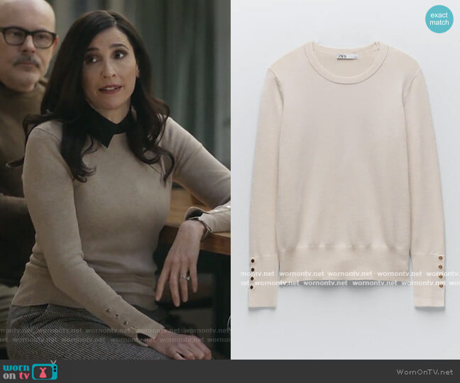 Zara Basic Knit Sweater worn by Delia (Michaela Watkins) on The Unicorn