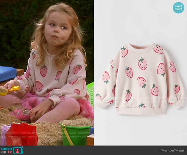 Zara Printed Sweatshirt