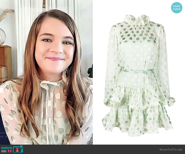 Zimmermann Polka-dot pattern silk-blend mini dress