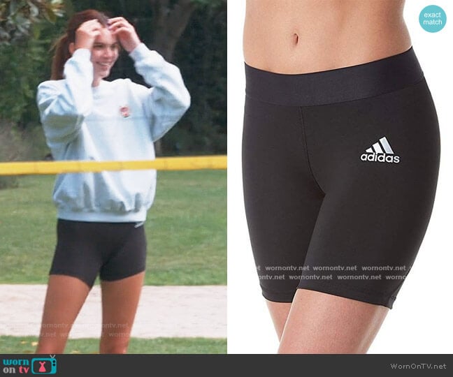 Adidas Alphaskin Compression Shorts worn by Kendall Jenner on Keeping Up with the Kardashians