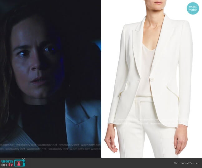 Alexander McQueen One-Button Jacket worn by Teresa Mendoza (Alice Braga) on Queen of the South