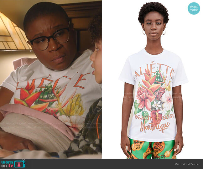 Aliette Resort Tee worn by Henrietta Wilson (Aisha Hinds) on 9-1-1