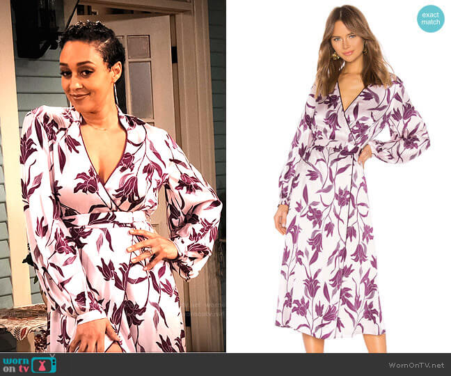 Equipment Andrese Dress worn by Cocoa McKellan (Tia Mowry-Hardrict) on Family Reunion