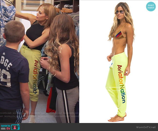 Aviator Nation Sweatpants worn by Jackie Goldschneider on The Real Housewives of New Jersey