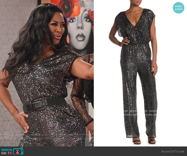 BCBGMAXAZRIA Glitter Jumpsuit