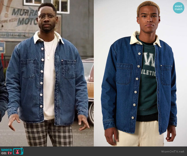 BDG Sherpa Lined Denim Shirt Jacket worn by Chester Phineas Runk (Brandon McKnight) on The Flash
