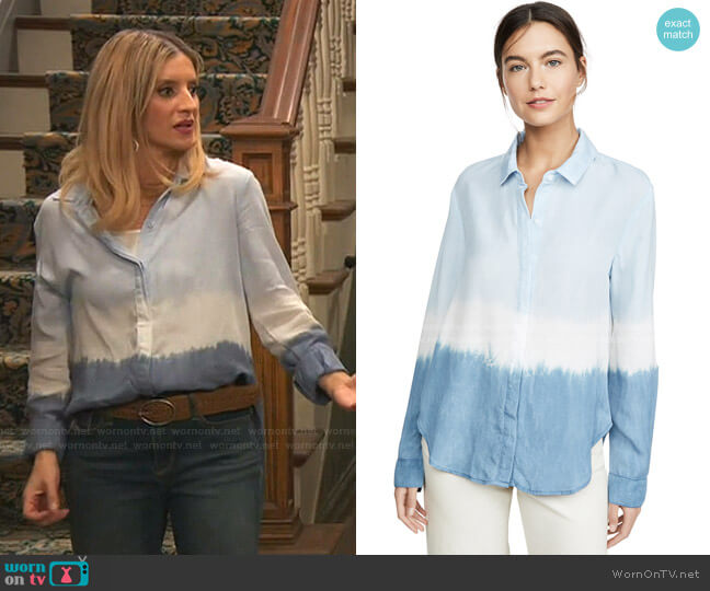 Bella Dahl Classic Hipster Shirt worn by Chelsea Grayson (Anneliese van der Pol) on Ravens Home