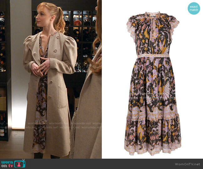 Ulla Johnson Celestia Dress worn by Clare O'Brien (Phoebe Dynevor) on Younger