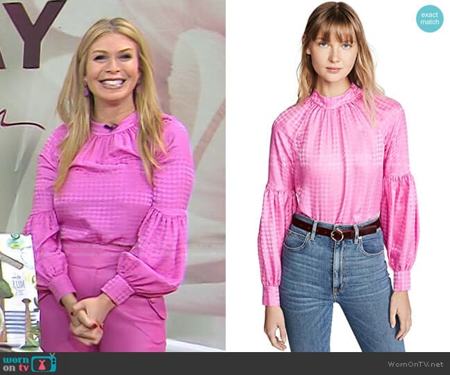Veronica Beard Cicley Top worn by Jill Martin on Today