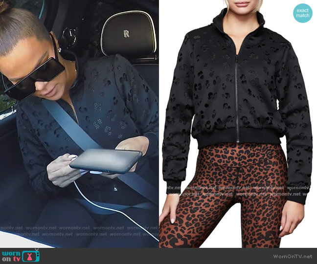Good American Laser Scuba Crop Jacket worn by Khloe Kardashian on Keeping Up with the Kardashians