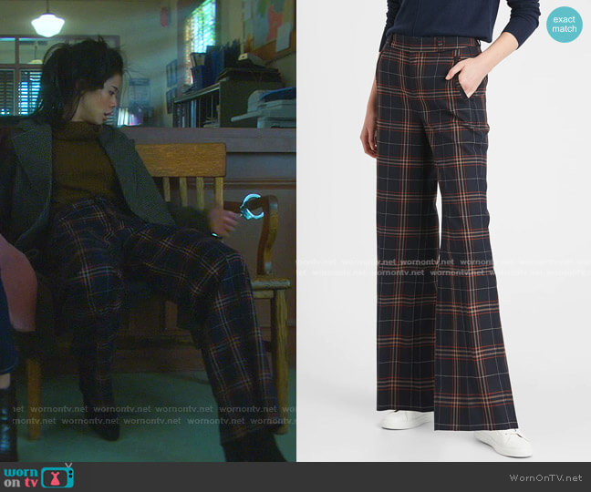 Banana Republic High-Rise Slim Wide-Leg Pant worn by George Fan (Leah Lewis) on Nancy Drew