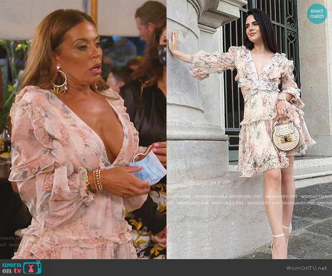 Indie XO Not Crying Over You Dress worn by Dolores Catania on The Real Housewives of New Jersey