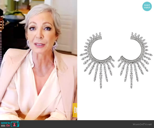 Nickho Rey Charlotte Crystal Open Hoop Earrings