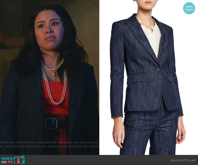 Joie Anilah Blazer worn by Mariana Foster (Cierra Ramirez) on Good Trouble