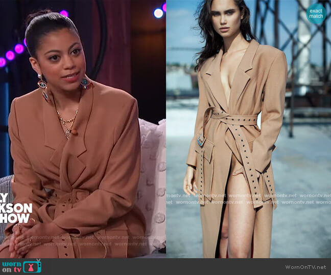 Jovana Louis Raynia Felt Coat