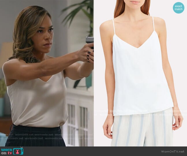 L'Agence Jane Silk Camisole worn by Emily Lopez (Jessica Camacho) on All Rise