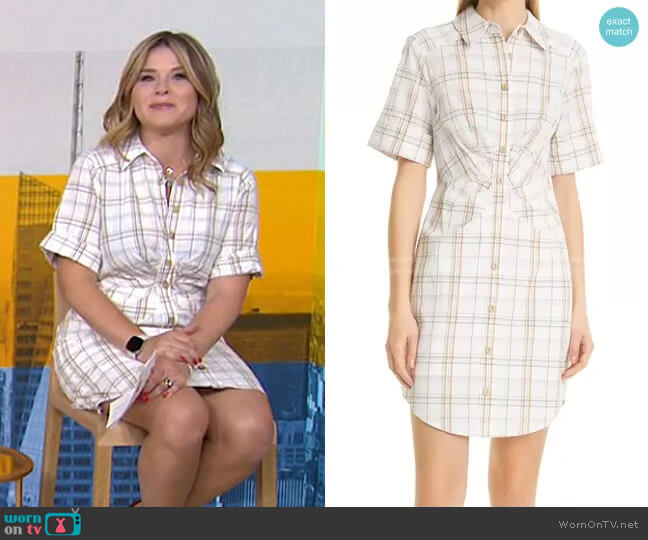 Veronica Beard Lora Shirtdress worn by Jenna Bush Hager on Today