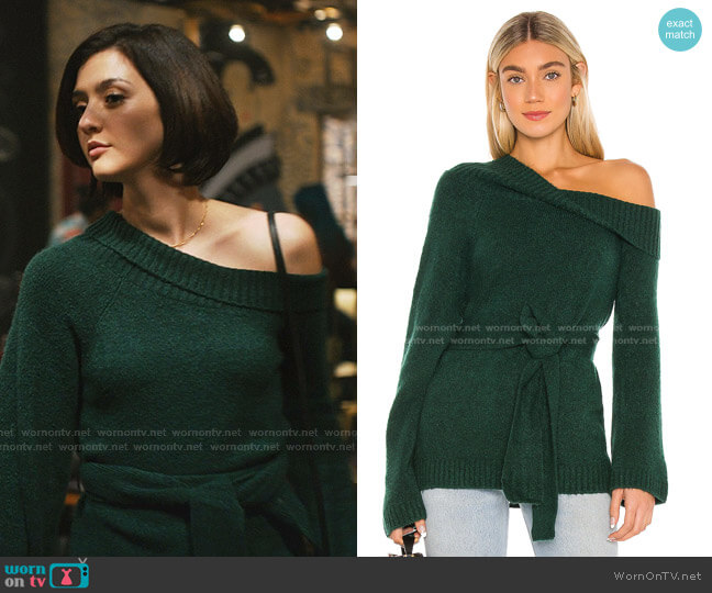 Lovers + Friends Christi Sweater worn by Rosanna Williams (Katie Findlay) on Zoeys Extraordinary Playlist