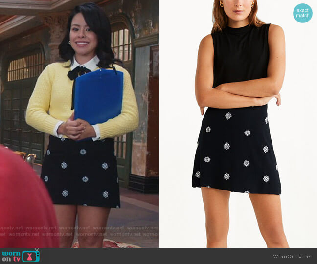 Mango Printed Mini Skirt worn by Mariana Foster (Cierra Ramirez) on Good Trouble