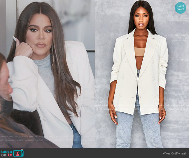 Mistress Rocks Business As Usual Blazer worn by Khloe Kardashian on Keeping Up with the Kardashians