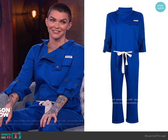 Monse Racer cotton jumpsuit