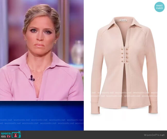 Nicholas Athena Top worn by Sara Haines on The View