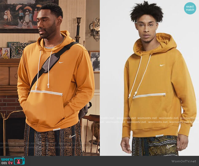 Nike Standard Issue Basketball Hoodie worn by Moz McKellan (Anthony Alabi) on Family Reunion