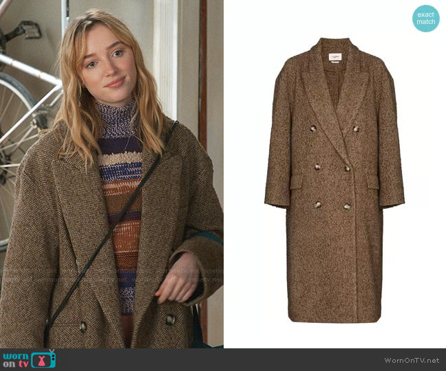 Isabel Marant Etoile Ojima Coat worn by Clare O'Brien (Phoebe Dynevor) on Younger