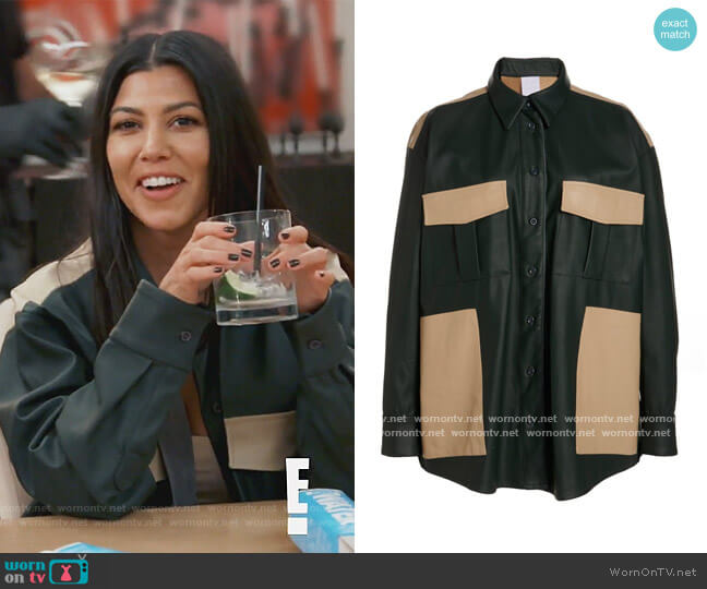 Paris Georgia Dylan Leather Jacket worn by Kourtney Kardashian on Keeping Up with the Kardashians