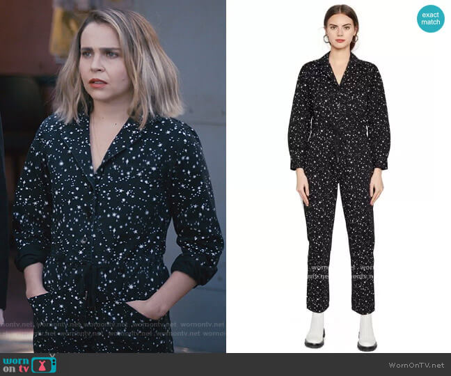 Rachel Antonoff Stephen Boiler Jumpsuit worn by Annie Marks (Mae Whitman) on Good Girls