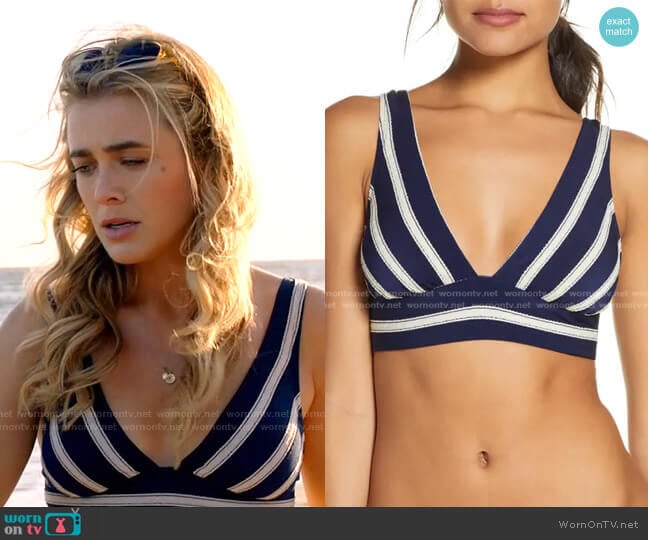 Robin Piccone Abi Bikini Top worn by Michaela Stone (Melissa Roxburgh) on Manifest