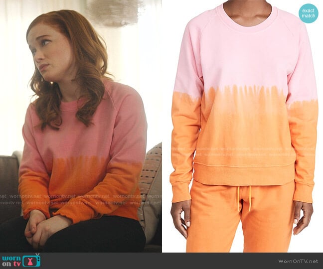Splits59 Tilda Sweatshirt worn by Zoey Clarke (Jane Levy) on Zoeys Extraordinary Playlist